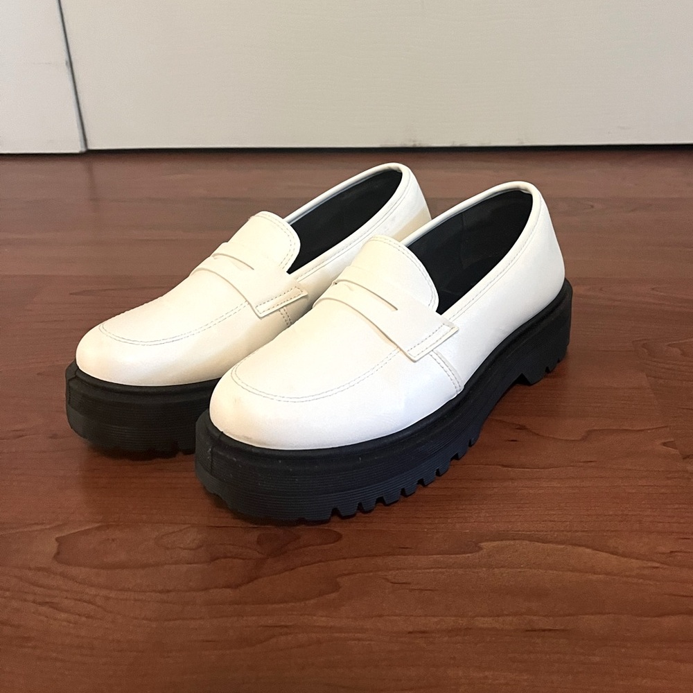 Molly Green White Loafers